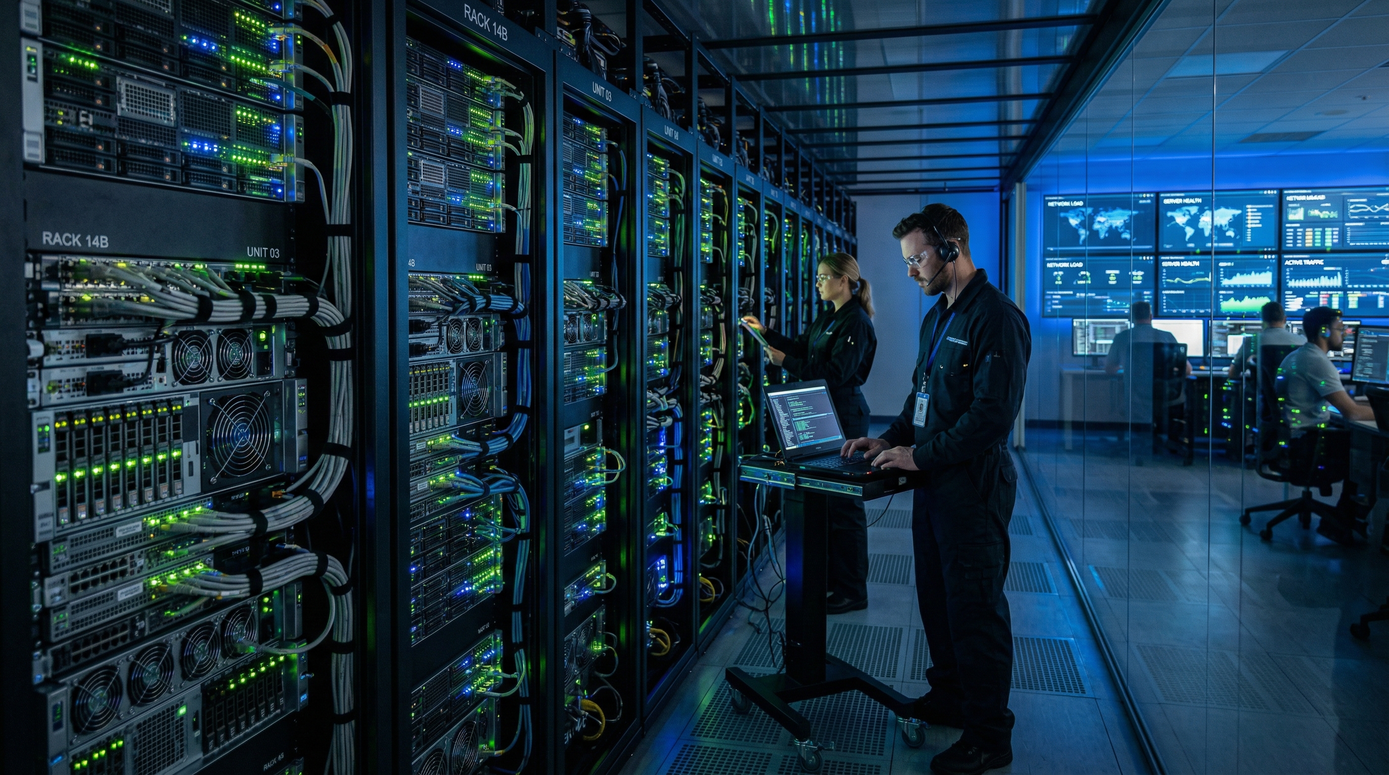 server racks with 202604031757